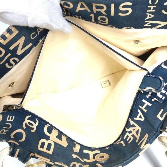 CHANEL By The Sea Line logo Shoulder Bag with Mobile Pouch Tote Bag - Picture 11 of 14